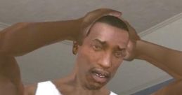 Character displaying frustration in a scene inspired by Cart GTA, emphasizing emotional reactions in gaming.