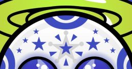 Colorful face design featuring stars and circles, embodying the theme "Sunshine as Perfect Shapes!" in vibrant hues.