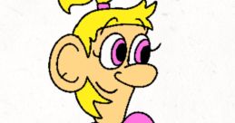 Vanessa Subletut from the Mario and Luigi Show, depicted with a playful expression and colorful outfit.