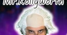 Mr. Rollyworth poses confidently in a suit, sporting a quirky hairstyle, embodying his unique personality and style.