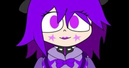 Violette (G5) character design features a playful purple outfit with stars and bows, exuding a whimsical vibe.