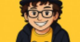 Cartoon character Cornelius from ToneFrance wearing a yellow Jake shirt and a stylish black hat against a bright yellow background.