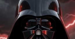 Iconic Sith Lord looming with a dark, menacing look, capturing the essence of power and dominance in the galaxy.