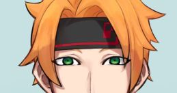 Todd Fang character from Re:Zero, featuring spiky orange hair, green eyes, and armor, exuding a confident smile.