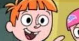 Cheerful Todd from Wayside, animated character with orange hair, wearing a blue shirt, joyfully interacting with friends.