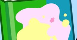Colorful book character with playful splashes, featured in X Cake Book from BFDI: TPOT 16. Fun and whimsical design.