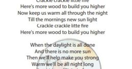 Tillie sings camping song
