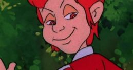Cheerful character in a red track suit with a mischievous grin, embodying a playful spirit reminiscent of Dark Heart.