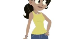 Aviva from Wild Kratts, wearing a yellow top and shorts, showcases her adventurous spirit and playful personality.