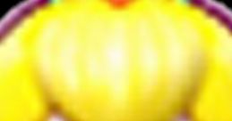 Princess Peach with her iconic blonde hair and crown, expressing surprise, showcasing a playful side of her character.