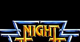 Iconic 'Night Flight' logo featuring bold yellow and blue typography, representing Pat Prescott's renowned show.