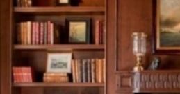 Cozy Study In A Storm: Inside A Cozy Warm Study On A Stormy Night. 'Cozy Study In A Storm: Inside A Cozy Warm Study On A