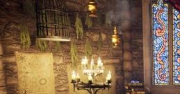 Family Tower Study 'Family Tower Study' captures the serene ambience of a study located within a castle in a fantastical