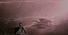 Fireplace With Storm: Crackling Fireplace With Thunderstorm In The Background The cape titled 'Fireplace With Storm: