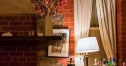 Relaxing By The Fire With Cat The ambient cape titled 'Relaxing By The Fire With Cat' captures a serene indoor environment