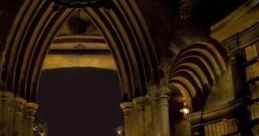 The Sir's Study (with Thunder) He sits in his old leather chair, hunched behind his huge mahogany wood desk. The books and