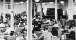 Busy Vintage Office: Busy Kind Of Old Office "Busy Vintage Office: Busy Kind of Old Office" captures the essence of a classic