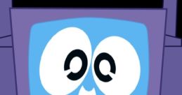 Cheerful robot character with a blue screen face and red bowtie, showcasing a friendly vibe in Fandroid (2023).