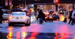 Shelter From Storm At Rushhour: Driving In The Rain During Traffic Captures the ambiance and the anxiety of busy traffic