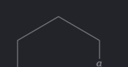 Geometric representation highlighting a hexagon with labeled angle 'a', great for Fine Hexa Bro concepts.