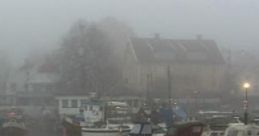 Dock, By A Gray Harbor: On The Dock With Storm Clouds Rolling In, Seas Coming Up. "Dock, By A Gray Harbor" captures the