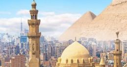 Egypt At Day: Busy Village In Ancient Egypt At Noon Experience the vibrant atmosphere of a busy village in ancient Egypt at