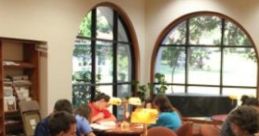 Study Hall With Windows Open: Small Crowds, Ambient Study With A Touch Of Nature "Study Hall With Windows Open" captures the