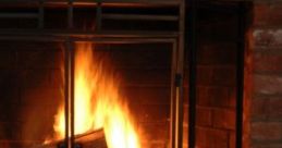 Winter Cabin: Winter Cabin With Fireplace And Snowfall Experience the soothing ambiance of a winter cabin with a fireplace,
