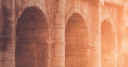 Ancient Roman Villa At Night. Experience the serene ambiance of an Ancient Roman villa at night, where the tranquility of