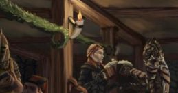 Sad Flute In Tavern "Sad Flute in Tavern" captures the poignant moment when a bard plays a melancholic tune on his flute,