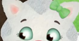 Katerina Kitty Cat from Daniel Tiger's Neighborhood, cheerful in her green dress with a bow, ready for fun adventures!
