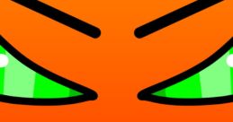 Angry cartoon character with orange and green features, showcasing intense expression and vibrant colors for a bold look.