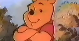 Winnie the Pooh poses confidently in a colorful forest scene from "The New Adventures of Winnie the Pooh.