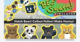 Explore Bee Swarm Simulator: hatch bees, collect pollen, complete quests, and discover unique bear challenges and treasures!