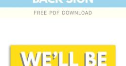Well Be Right Back "We'll be right back!" The cheerful voice echoed through the room, signaling a short break in the