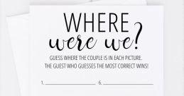 Where Were We