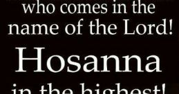 Hosanna