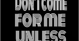 Don't Come