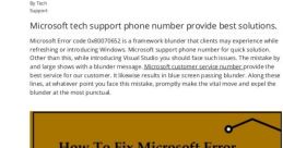 Microsoft Error