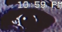 Close-up of an eye in grainy footage, evoking the unsettling atmosphere of analog horror from the 90s.