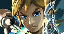 Link from the Legend of Zelda, fiercely aiming a bow and arrow, showcasing bravery and determination.