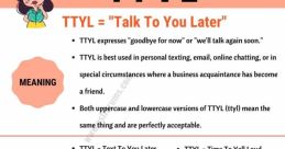 Ttyl