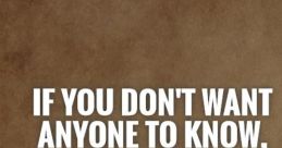 Dont Do It The first that greets your ears is a commanding voice saying, "Dont do it, WAH WAH WAH I DONT WANNA HEAR IT."