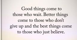Good Thing