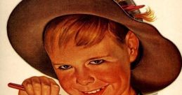 Child enjoying Van Camp's Pork and Beans from a can, promoting the joy of good eating with vibrant colors and classic packaging.