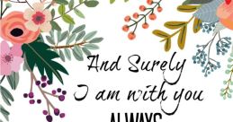 I Am With You