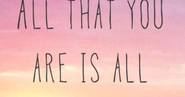 That You Are