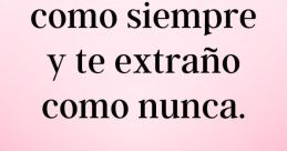 Te Extraño