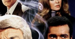 Cast of the classic "Mission: Impossible" TV show, featuring iconic characters surrounded by dramatic smoke effects.