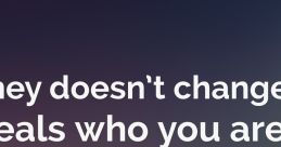 Money changing you